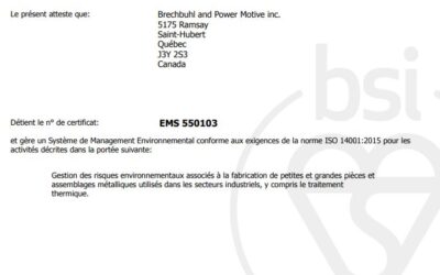 We are ISO 14001!